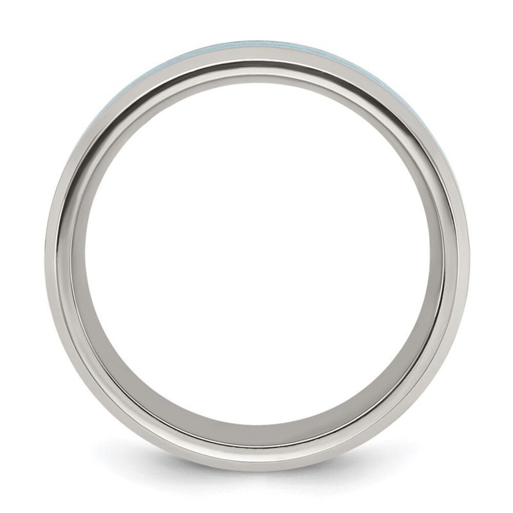 Kazi Luxury Chisel Titanium Polished With Turquoi… - image 2